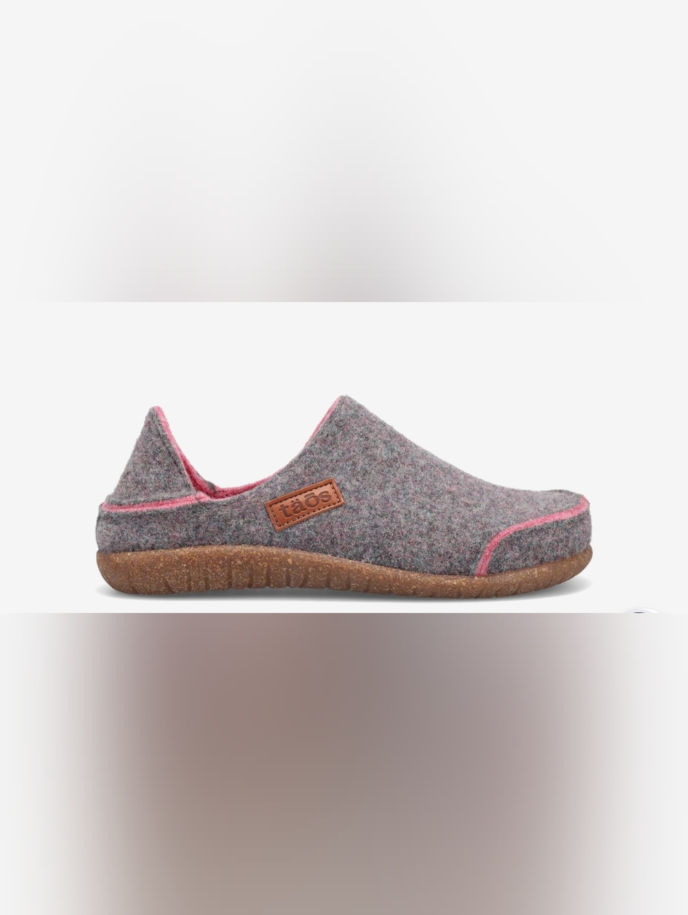 Taos Convertawool Clogs Grey Rose wool Comfort Warm Support Size 41 , 10-10.5 US